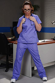 Lovely Nurse Maddy Oreillly Ready To Give A Check Up