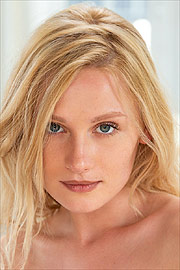 Blonde Babe Gerda Rubia Stares Into The Camera