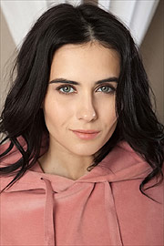 Pretty Eyes And Dark Hair Model