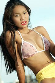 Beautiful Thailand Girl In Bikini Top